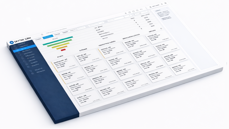 Skytex CRM darbastalio vaizdas